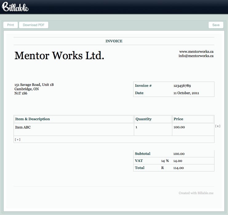 Billable.me Makes Invoicing Easy