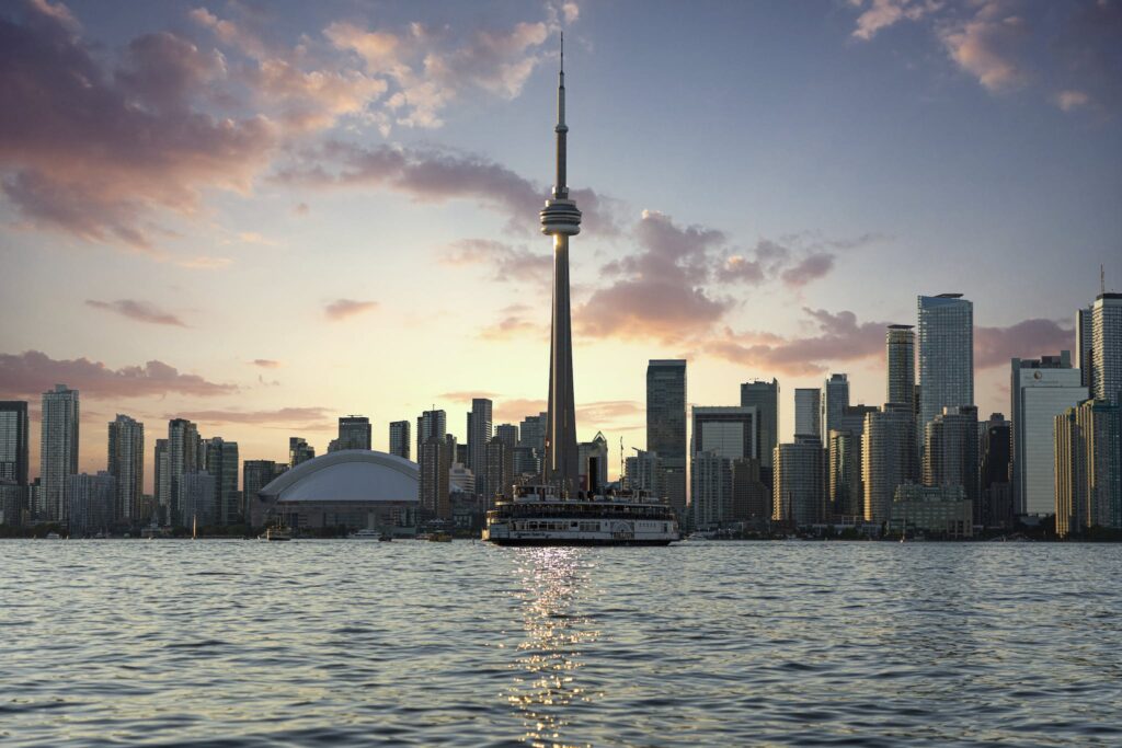 Photo of CN Tower During Golden Hour